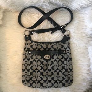 Coach Signature Cross Body Bag.